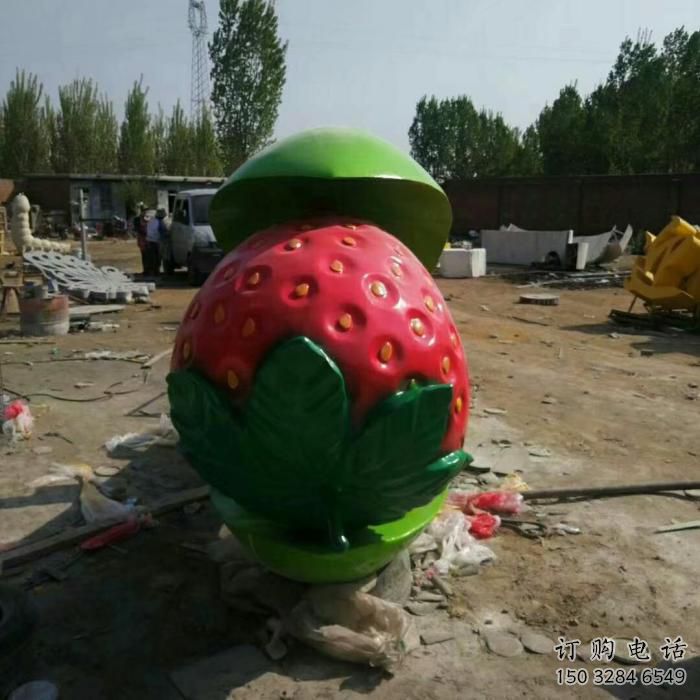 抽象草莓雕塑厂家 创意小品 户外不锈钢草莓雕塑厂 抽象草莓雕塑厂家 创意小品 户外不锈钢草莓雕塑厂