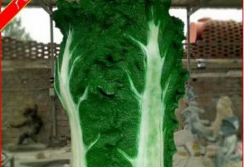 街头大白菜雕塑厂家 大型别墅区摆件 仿真不锈钢大白菜雕塑厂