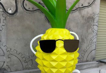 异形菠萝雕塑厂家 现代小品 广场菠萝雕塑定制
