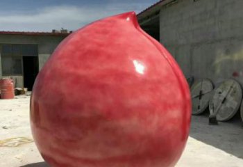 中式寿桃雕塑厂家 仿真小品 大型寿桃雕塑厂