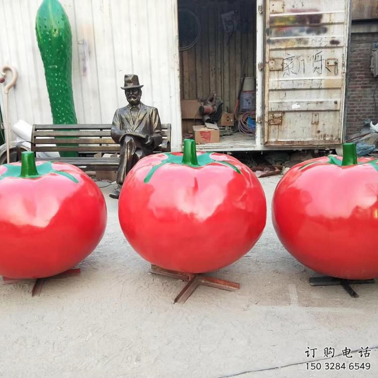 抽象番茄雕塑厂家 公园仿真小品 户外番茄雕塑定做 抽象番茄雕塑厂家 公园仿真小品 户外番茄雕塑定做