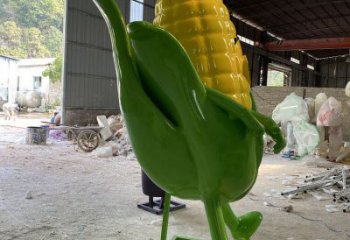彩绘玉米雕塑厂家 创意摆件 街头玉米雕塑厂