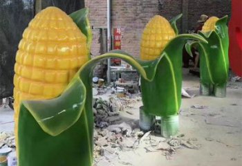 现代玉米雕塑厂家 大型别墅区摆件 仿真玉米雕塑定做