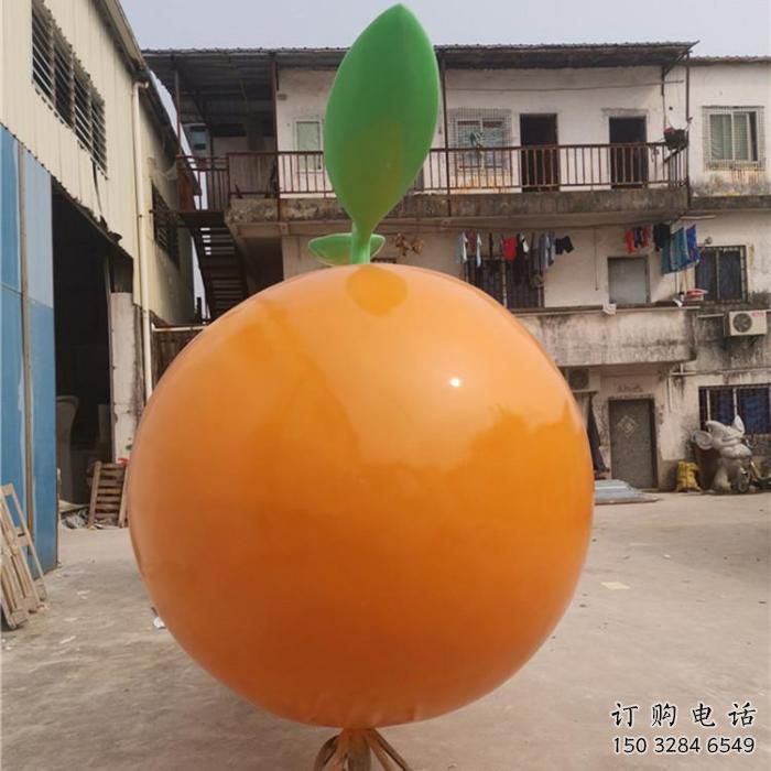 抽象橘子雕塑厂家 街头小品 户外彩绘橘子雕塑厂 抽象橘子雕塑厂家 街头小品 户外彩绘橘子雕塑厂