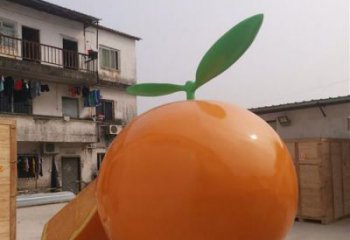 中式橙子雕塑厂家 果蔬小品 游乐场橙子雕塑价格
