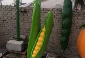 中式豆角雕塑厂家 仿真小品 游乐场豆角雕塑价格