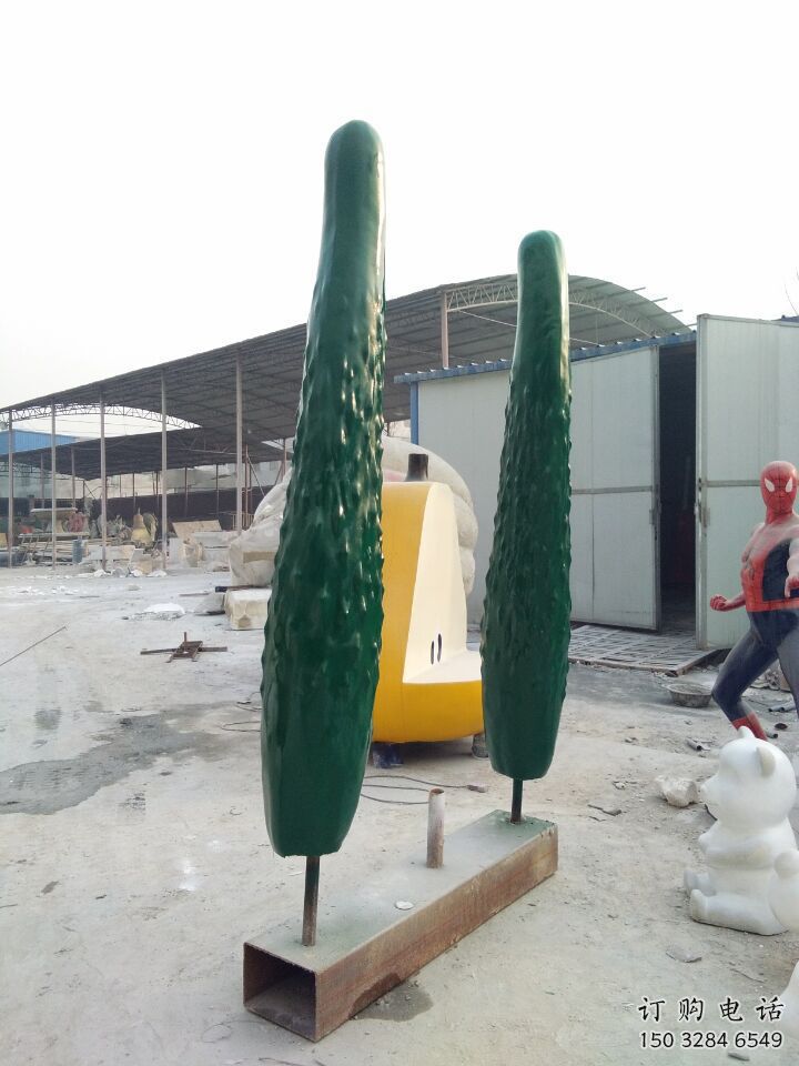 喷漆黄瓜雕塑厂家 中式小品 草地黄瓜雕塑厂 喷漆黄瓜雕塑厂家 中式小品 草地黄瓜雕塑厂