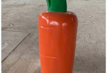 大型胡萝卜雕塑厂家 彩绘小品 草地胡萝卜雕塑价格