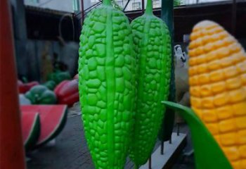 异形黄瓜雕塑厂家 现代公园小品 广场黄瓜雕塑定制