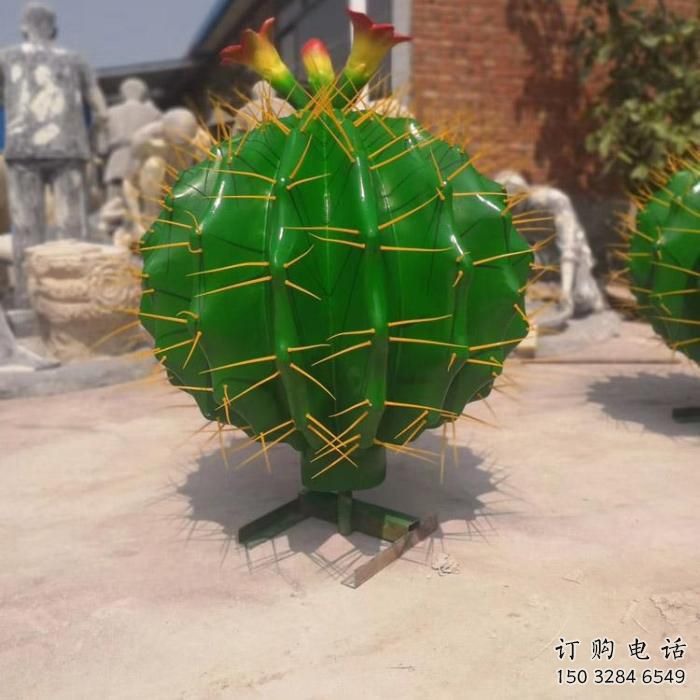 现代仙人掌雕塑厂家 大型别墅区摆件 仿真仙人掌雕塑定做