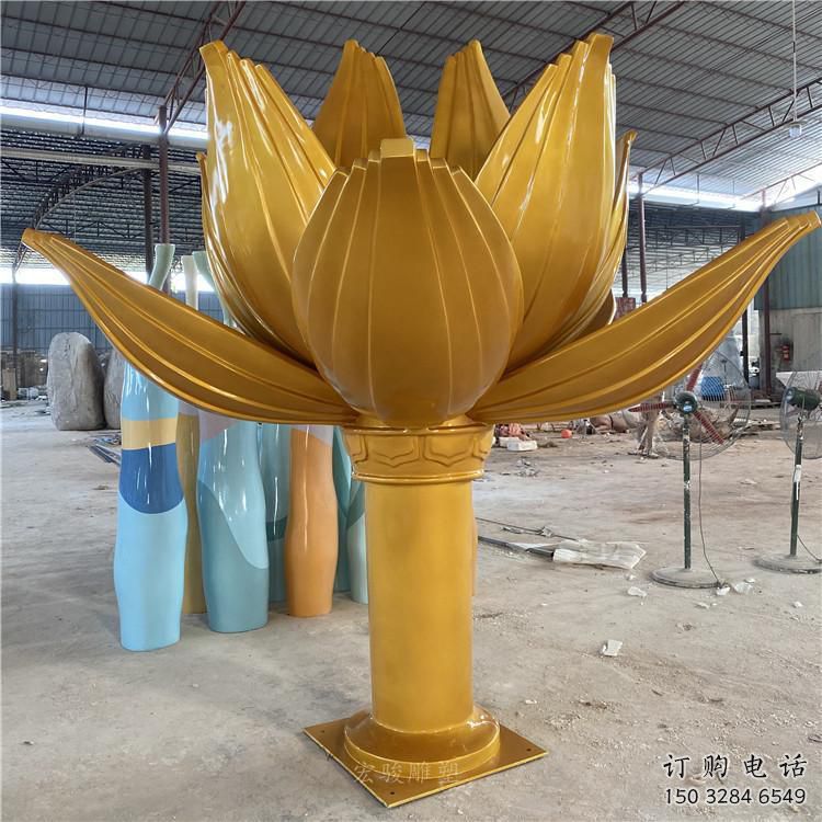 抽象紫荆花雕塑厂家 公园小品 广场不锈钢紫荆花雕塑厂