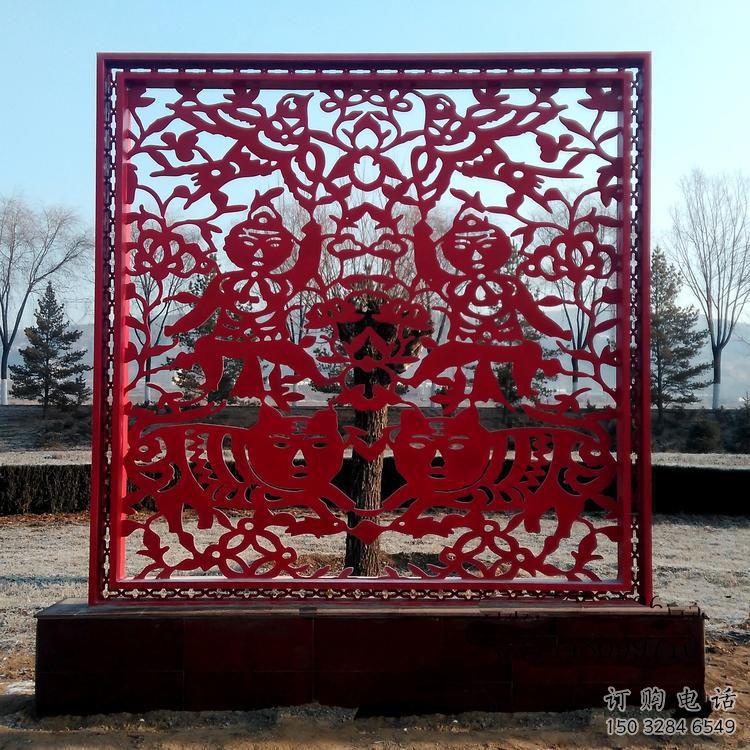 抽象窗花雕塑厂家 创意小品 现代不锈钢窗花雕塑厂 抽象窗花雕塑厂家 创意小品 现代不锈钢窗花雕塑厂