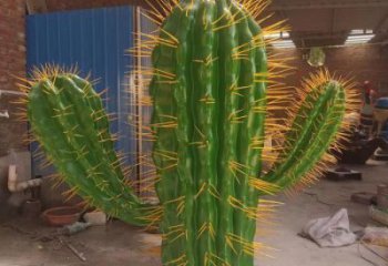 喷漆仙人掌雕塑厂家 中式小品 草地仙人掌雕塑厂