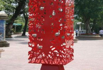 异形窗花雕塑厂家 现代公园小品 广场不锈钢窗花雕塑制作