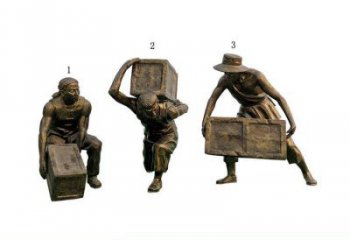 仿古工人雕塑厂家 草地小品 房地产工人雕塑厂