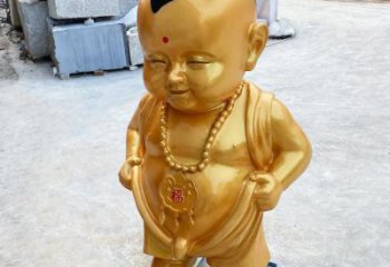 镀金儿童雕塑厂家 抽象公园摆件  户外不锈钢儿童雕塑加工