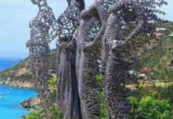 烤漆少女雕塑厂家 广场小品  拉丝不锈钢少女雕塑厂