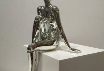 现代女子雕塑厂家 大型别墅区摆件 欧式不锈钢女子雕塑厂