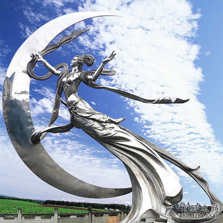 现代飞天雕塑厂家 大型别墅区摆件 大型不锈钢飞天雕塑制作 现代飞天雕塑厂家 大型别墅区摆件 大型不锈钢飞天雕塑制作