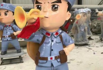 仿真红军雕塑厂家 现代摆件 部队红军雕塑生产制作