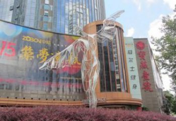 镂空飞人雕塑厂家 园林小品 住宅小区不锈钢飞人雕塑厂