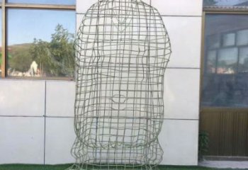 几何孔子雕塑厂家  校园小品  现代镂空孔子雕塑加工厂