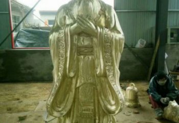 大型孔子雕塑厂家 锻造小品  校园广场孔子雕塑制作