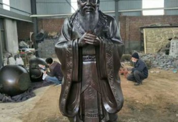 公园孔子雕塑厂家 户外摆件  仿古孔子雕塑厂家价格