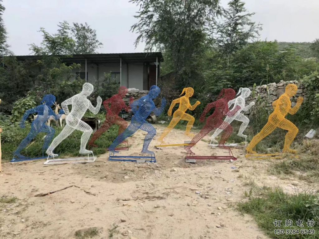 运动跑步雕塑厂家 彩绘剪纸小品 户外不锈钢跑步雕塑厂 运动跑步雕塑厂家 彩绘剪纸小品 户外不锈钢跑步雕塑厂