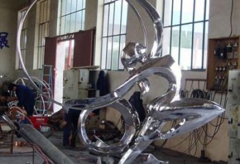 镜面体操雕塑厂家 大型摆件  公园不锈钢体操雕塑加工