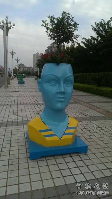 烤漆头像雕塑厂家  街头小品  户外不锈钢头像雕塑厂