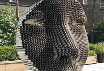 异形头像雕塑厂家 现代公园小品  户外不锈钢头像雕塑厂