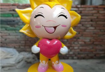 异形笑脸雕塑厂家 现代公园小品 彩绘笑脸雕塑厂