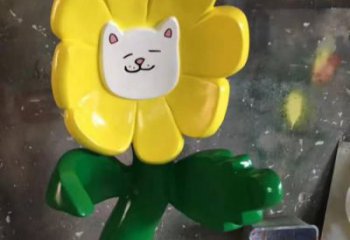 户外笑脸雕塑厂家 喷漆小品  抽象笑脸雕塑定做