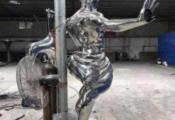 镜面武士雕塑厂家 公园小品 房地产武士雕塑厂