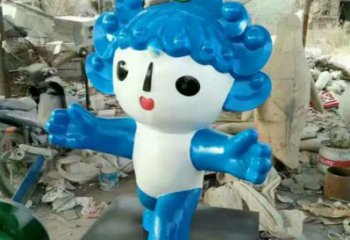 几何福娃雕塑厂家 幼儿园小品 创意不锈钢福娃雕塑价格