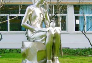 创意学生雕塑厂家 教育小品  户外不锈钢学生雕塑厂