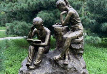 别墅区小学生雕塑厂家 大型公园摆件 制作小学生雕塑厂家