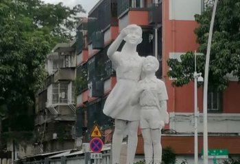 希望少先队雕塑厂家 教育校园小品 制作不锈钢少先队雕塑