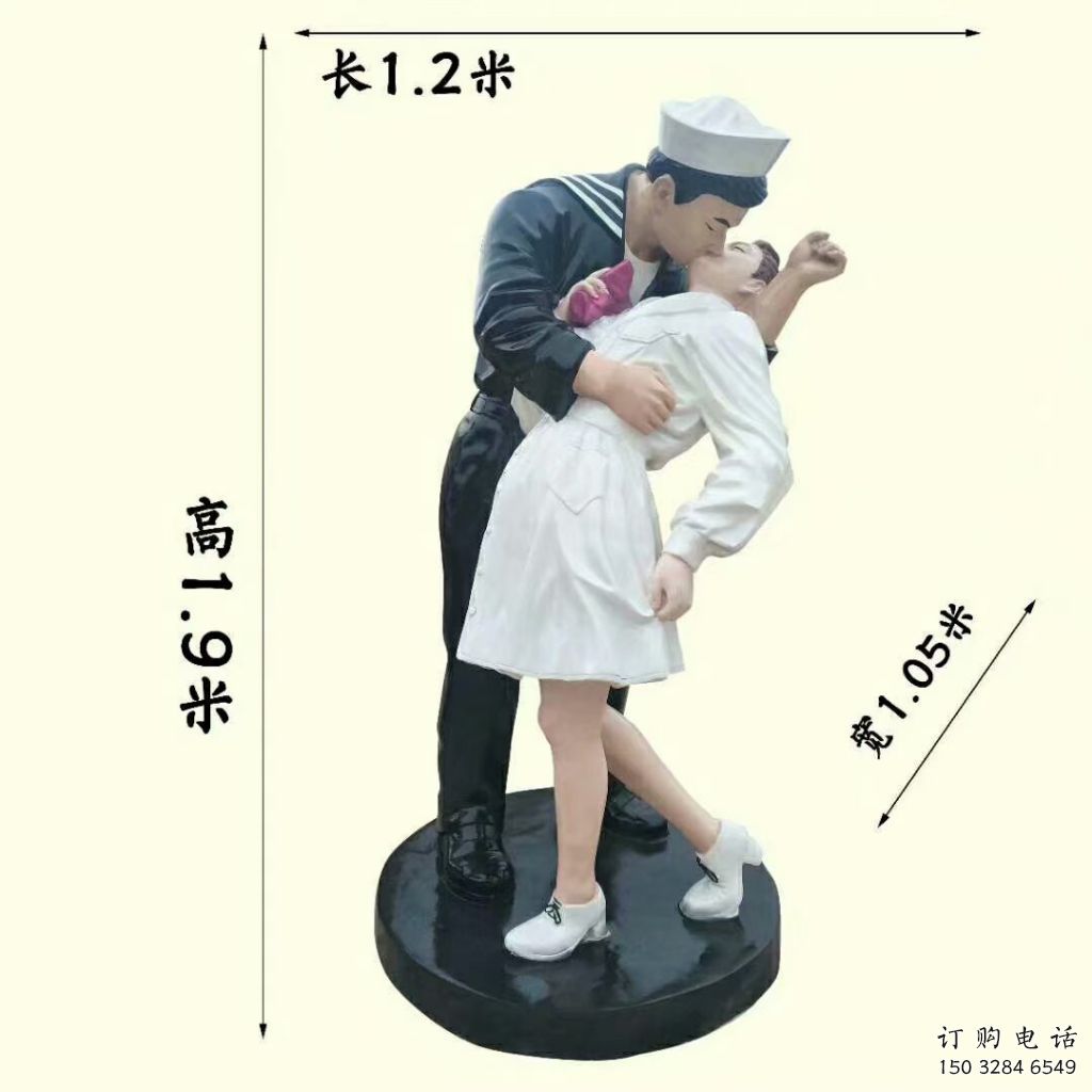 烤漆情侣雕塑厂家  公园小品  户外爱情情侣雕塑厂