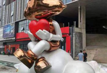 房地产人偶雕塑厂家  户外摆件 锻造不锈钢人偶雕塑厂