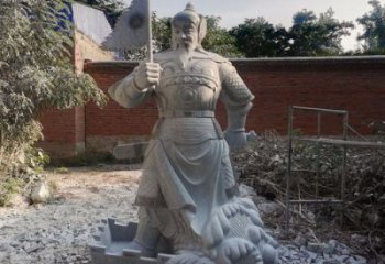 街头岳飞雕塑厂家 大型摆件  仿古岳飞雕塑制作