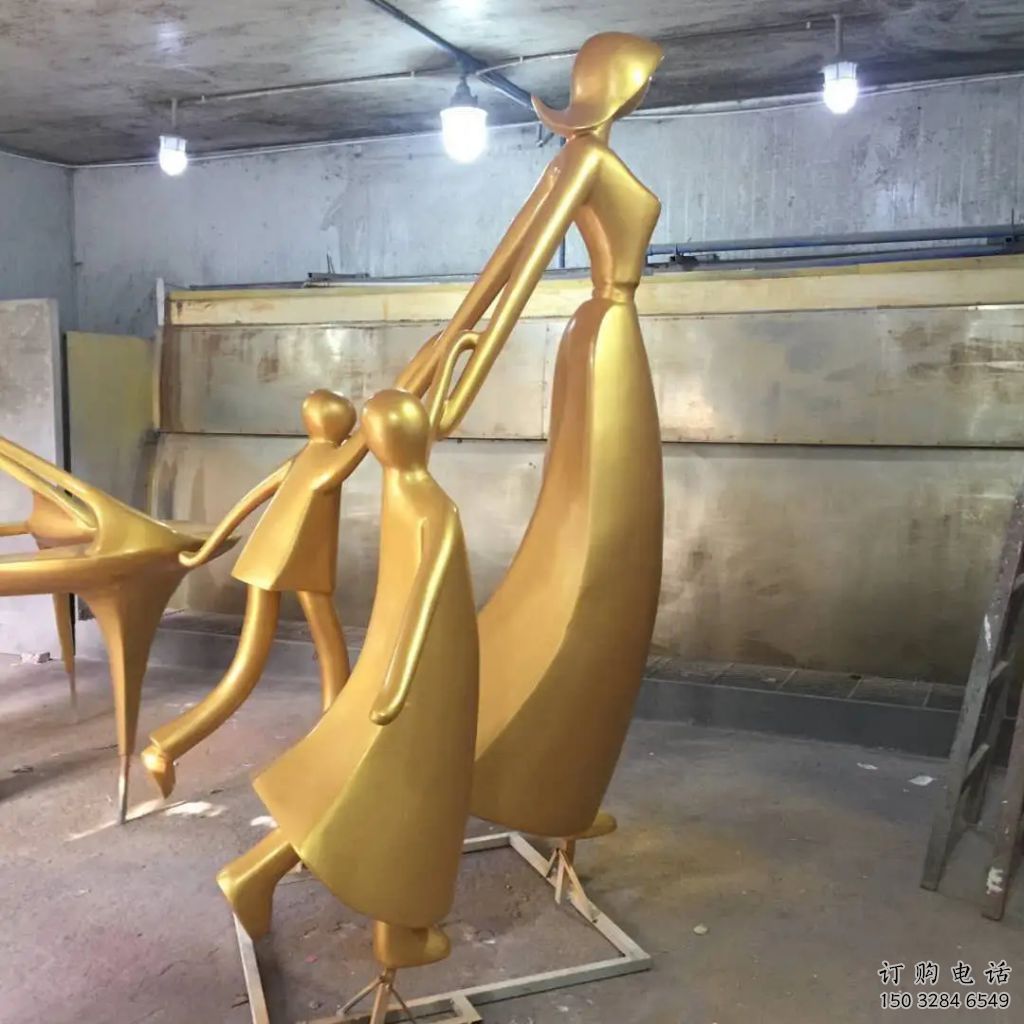 步行街母亲雕塑厂家 游乐场小品 铸造不锈钢母亲雕塑厂