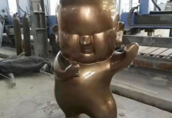 烤漆婴儿雕塑厂家  园林小品  仿古不锈钢婴儿雕塑厂