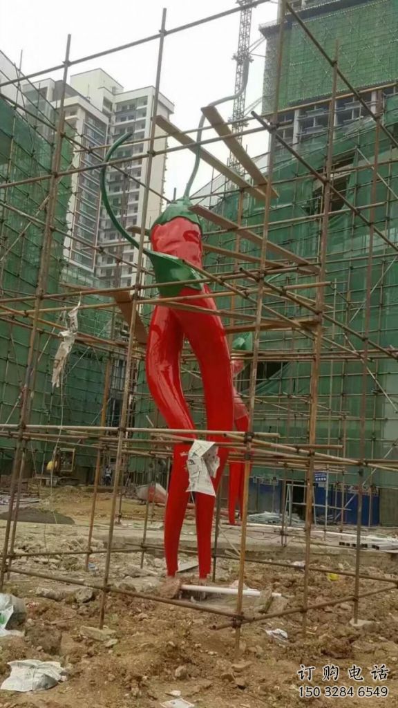 大型辣椒雕塑厂家 锻造小品 烤漆不锈钢辣椒雕塑厂 大型辣椒雕塑厂家 锻造小品 烤漆不锈钢辣椒雕塑厂