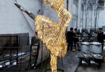 灯光舞女雕塑厂家 现代小品 商业街不锈钢舞女雕塑厂