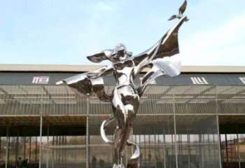 创意舞者雕塑厂家  户外摆件小品 公园不锈钢舞者雕塑厂