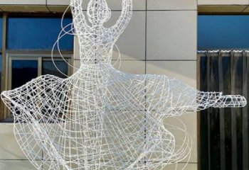 镂空舞者雕塑厂家 园林小品  户外不锈钢舞者雕塑规格