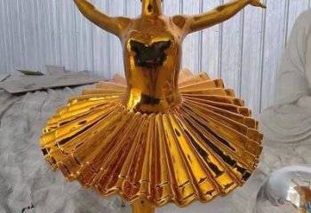镀金跳舞雕塑厂家 音乐摆件  户外不锈钢跳舞雕塑摆件