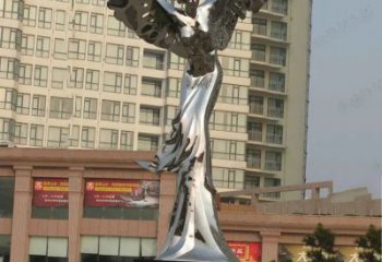 镜面女神雕塑厂家 大型摆件  户外不锈钢女神雕塑摆件